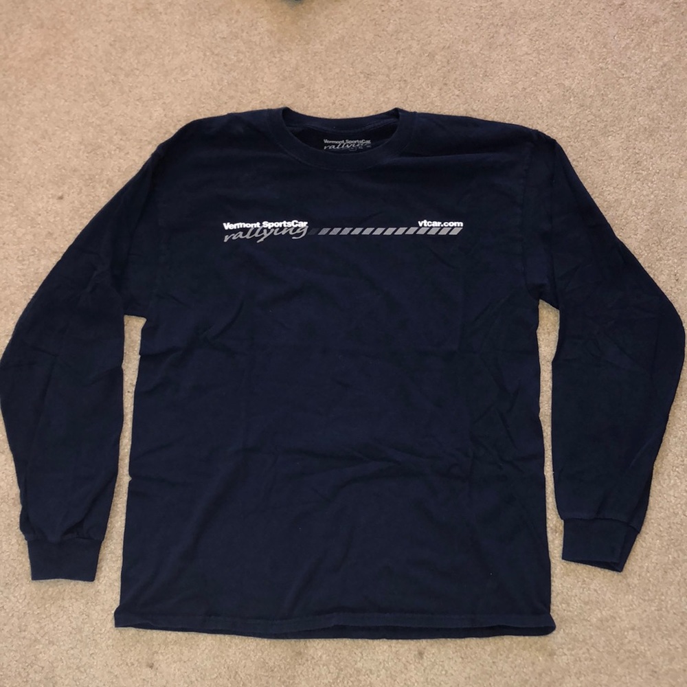 Long Sleeve Vermont Sports Car Racing t-shirt Size: L